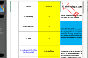 Imagen de tutorial para calculadora nutricional, buena nutricion, ejercicio fisico, bajar de peso, nutricion balanceada.