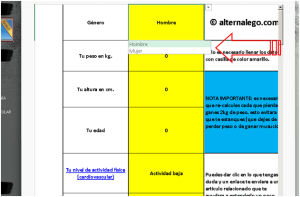Imagen de tutorial para calculadora nutricional, buena nutricion, ejercicio fisico, bajar de peso, nutricion balanceada.