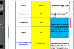 Imagen de tutorial para calculadora nutricional, buena nutricion, ejercicio fisico, bajar de peso, nutricion balanceada.