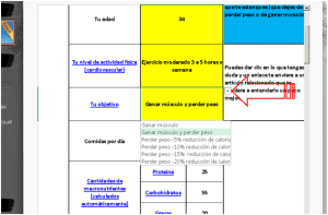 Imagen de tutorial para calculadora nutricional, buena nutricion, ejercicio fisico, bajar de peso, nutricion balanceada.