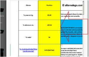 Imagen de tutorial para calculadora nutricional, buena nutricion, ejercicio fisico, bajar de peso, nutricion balanceada.