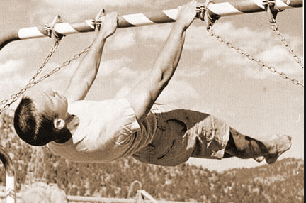 Front leverposture calisthenics, bodyweight training, strength training. vintage